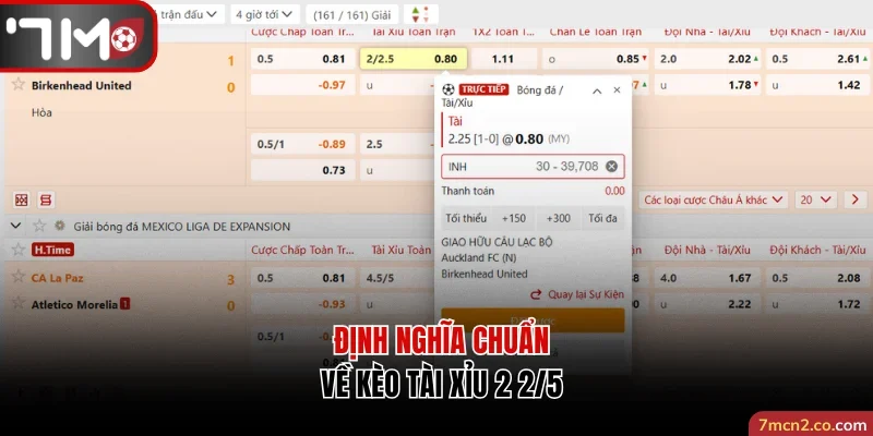 Định nghĩa chuẩn về kèo Tài Xỉu 2 2/5
